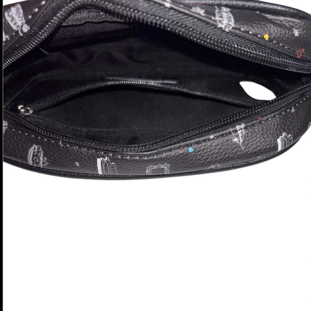 Friends Central Perk Logo Crossbody Black Bag Zip Top Closure by Daniele Nicole - Picture 14 of 16